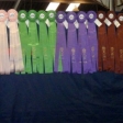 Some of the ribbons won at Nationals