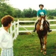 Taking a lesson with Ms. Teresa