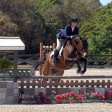Lisa and Paige over fences